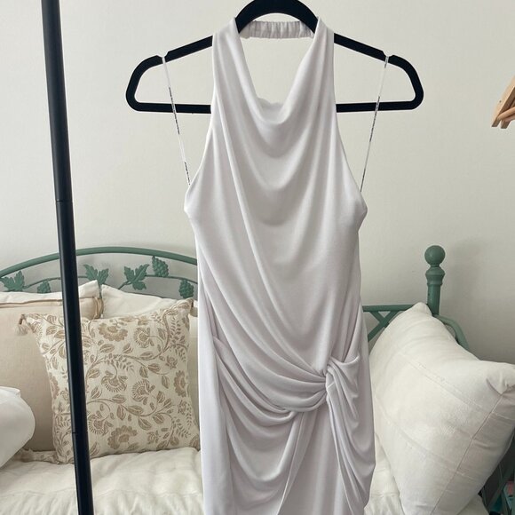 Katie May Leyla Cowled Halter Open-Back Knotted Maxi Dress - XS - Picture 2 of 4